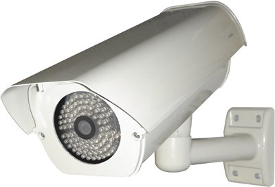 For traditional cameras - Professional weatherproof housing and wall bracket with built in IR LEDs for up to 30 metres Nightvision, Heater and Fan, Ca